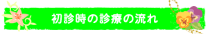 初診時の診察の流れ